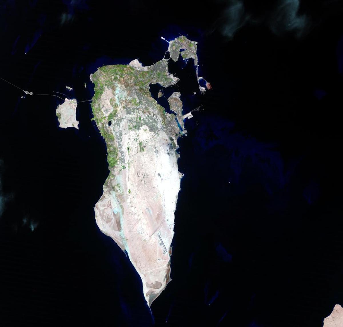 map of Bahrain satellite