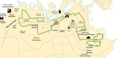 Map of city center Bahrain