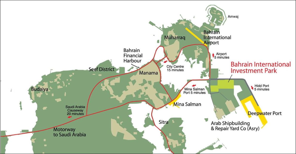 map of Bahrain 2030