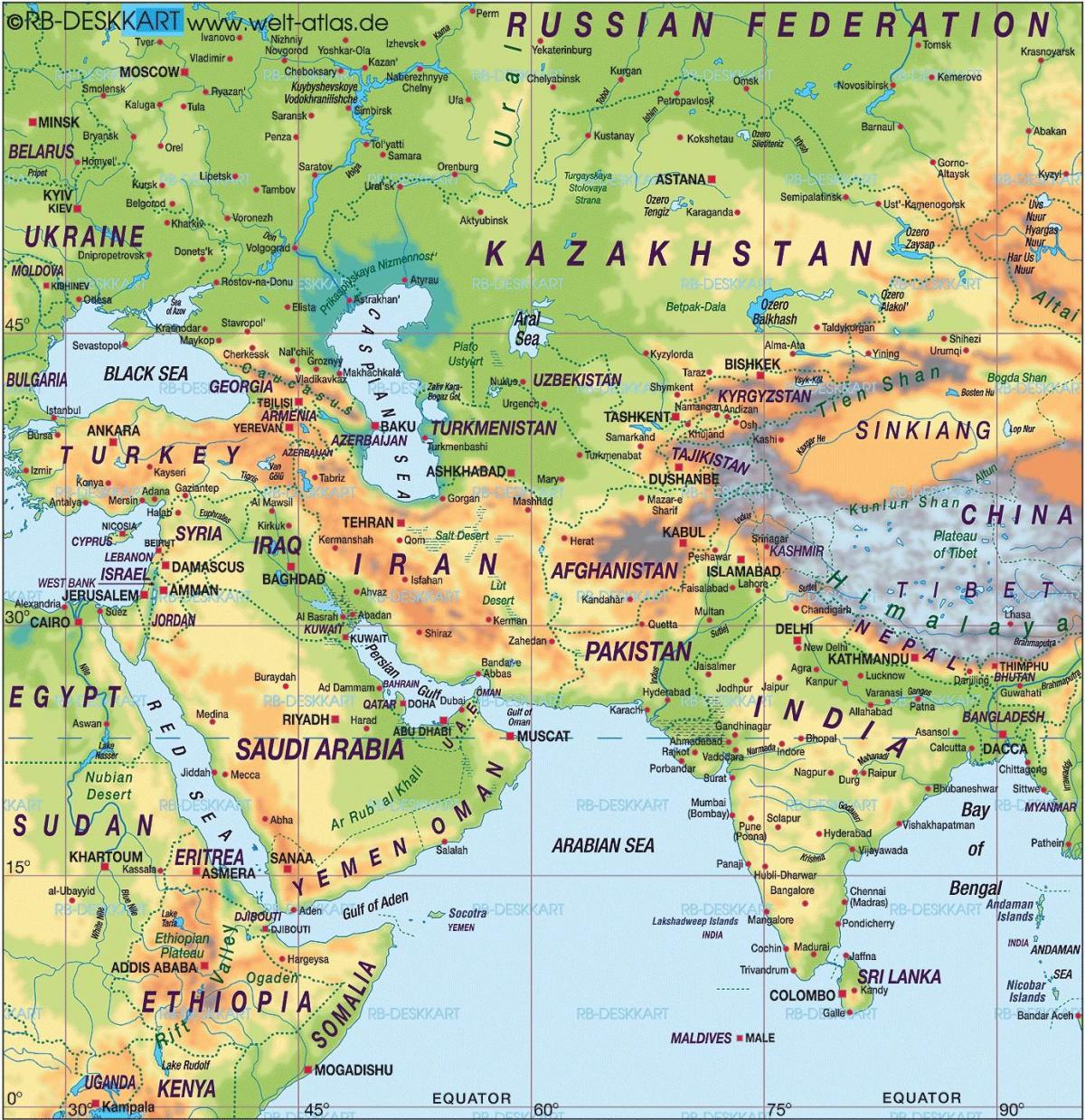 map of Bahrain map world atlas