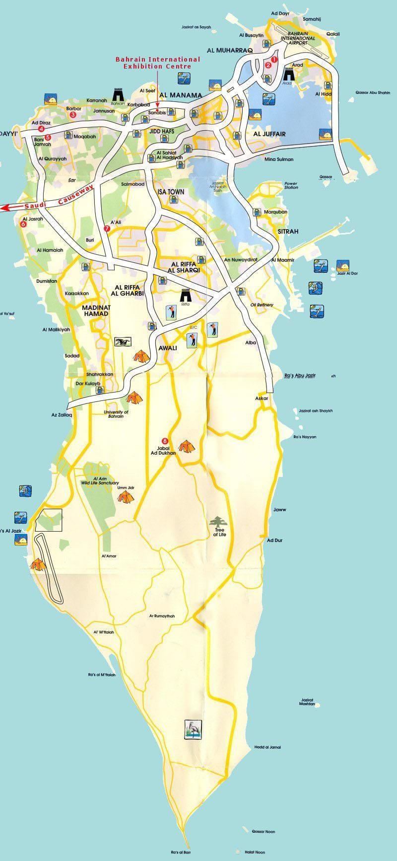 map of Bahrain souk
