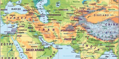 Map of Bahrain map world atlas