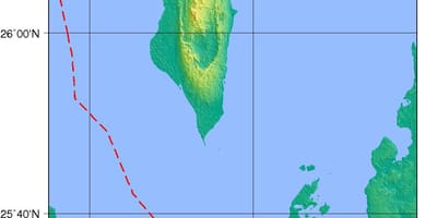 Map of Bahrain physical