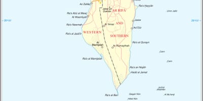 Bahrain political map