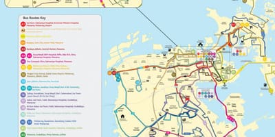 Bahrain bus route map