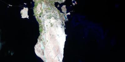 Map of Bahrain satellite
