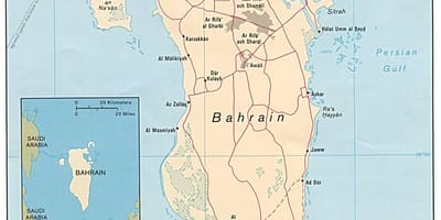 Map of exhibition road Bahrain